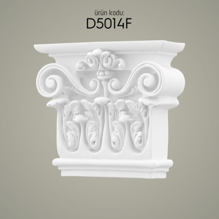 Poliüretan Pilaster Sütun Başlık D5014F: Ahşap Muadili Sert Köpük Sütun Modelleri ve Dekorasyon Fikirleri