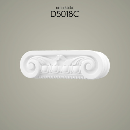 Poliüretan Pilaster Sütun İyon Başlık D5018C: İç ve Dış Cephe İçin Dekoratif Sütun ve Başlık Modelleri, Tasarım ve Üretici Detayları