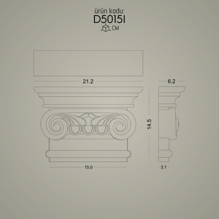 Poliüretan Pilaster Sütun İyon Başlık Dor İyon Korint Poliüretan Pilaster Sütun Başlık Dekoratif Sütunlar: Çeşitleri, Tasarım ve Üretici Fikirleri