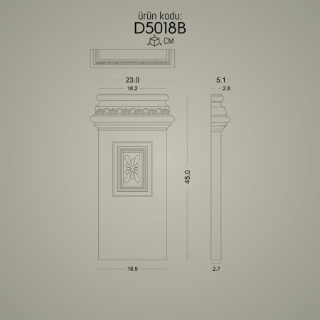 Poliüretan Pilaster Sütun Alt Kaide Söve Sütun Dekoratif Dor İyon Korint Sütun ve Başlığı: Dekorasyon Modelleri ve Tasarım Çeşitleri