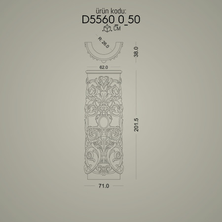 Poliüretan Desenli Sütun Ayağı Söve Sütun - Dekoratif Dor İyon Korint Sütun ve Başlığı Modelleri ve Dekorasyon Fikirleri