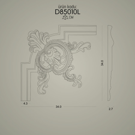 <p>

    <h1>Poliüretan Desenli Çıta Köşe D85010L</h1>
    <p>Poliüretan desenli çıta köşe modelleri, iç mekan tasarımlarında estetik bir dokunuş yapmak isteyenler için ideal bir seçenektir. ve referans kodlarına sahip bu ürünler, hem duvar çıtası hem de ahşap çıta köşe olarak kullanılabilmektedir. Üreticiden doğrudan temin edilebilen bu modeller, dekoratif amaçlarla sıklıkla tercih edilmektedir.</p>
    
    <h2>Ürün Özellikleri</h2>
    <ul>
        <li><strong>Malzeme:</strong> Yüksek kaliteli poliüretan</li>
        <li><strong>Desen:</strong> Ayrıntılı ve estetik desenler</li>
        <li><strong>Kullanım Alanları:</strong> İç mekan duvar dekorasyonu</li>
        <li><strong>Montaj:</strong> Kolay montaj imkanı</li>
        <li><strong>Bakım:</strong> Az bakım gerektiren bir malzeme</li>
    </ul>
    
    <h2>Kullanım Alanları</h2>
    <p>Poliüretan desenli çıta köşeler, genellikle oturma odaları, yatak odaları, koridorlar ve ofisler gibi birçok farklı iç mekanın duvar köşelerinde dekoratif bir amacı güder. Ayrıca, mekanlara klasik veya modern bir hava katmak için kullanılır.</p>
    
    <h2>Avantajları</h2>
    <ul>
        <li><strong>Estetik Görünüm:</strong> Şık ve modern tasarımları ile mekanlara değer katar.</li>
        <li><strong>Durabilite:</strong> Poliüretan malzeme nem ve suya karşı dayanıklıdır, böylece uzun ömürlü kullanım sağlar.</li>
        <li><strong>Kolay Uygulanabilirlik:</strong> Hafif yapısı ve kolay montaj özelliği ile kullanıcı dostudur.</li>
    </ul>
    
    <h2>Satın Alma Bilgileri</h2>
    <p>Bu ürünleri üreticiden doğrudan satın alabilirsiniz. Üretici, özelleştirilmiş boyut ve desen seçenekleri sunarak ihtiyacınıza uygun çözümler üretebilir.</p>
    
    <footer>
        <p>© 2023 Poliüretan Desenli Çıta Köşe Modelleri. Tüm hakları saklıdır.</p>
    </footer>

</p><br><hr></hr>