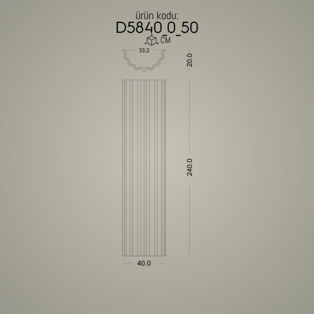 Poliüretan Yivli Sütun Bizans Roma Yunan Sütun Başlığı İmalatı - Dekoratif Dor İyon Korint Sütun ve Başlığı Modelleri