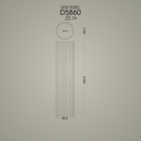 Poliüretan Yivli Sütun Söve Sütun - Dekoratif Dor İyon Korint Sütun ve Başlığı Modelleri ve Üretici Fiyatları
