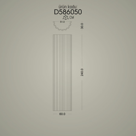 Poliüretan Yivli Sütun - Bizans, Roma ve Yunan Stillerinde Dekoratif Dor, İyon ve Korint Sütun Modelleri ve Başlıkları - Üreticiden Dekorasyon Fikirleri