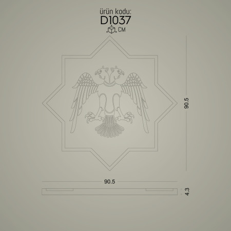 Poliüretan Rolyef D1037: Dekoratif Dekupe Panel Çeşitleri ve Poliüretan Prekast Sert Köpük Kaplama Modelleri