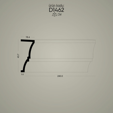 Poliüretan Söve D1462: Dış Cephe Pencere Kenarı Dekorasyon Modelleri ve Tasarım Çeşitleri