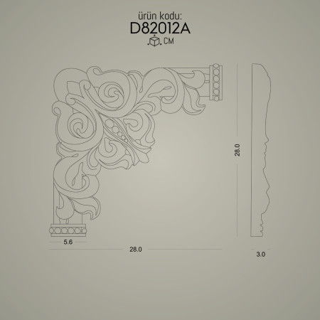 Poliüretan Desenli Çıta Köşe - Dekoratif Duvar Çıtaları ve Köşe İmalatı - Strafor Köpük Olmayan Üretici Modelleri