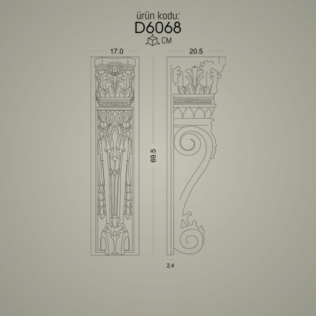 Poliüretan Payanda Dekoratif Desenli Duvar Payandaları Çeşitleri - Üretici İmalattan Tasarım Örnekleri ve Dekorasyon Fikirleri