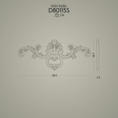 Poliüretan Süslemeler D80115S: Dekoratif Motifli Duvar Aksesuar ve Süslemesi Modelleri - İmalattan Üretici Tasarım Çeşitleri