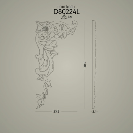 Poliüretan Süslemeler Desenli Duvar Aksesuar ve Süslemeleri - Alçı Aksesuar Muadili Dekorasyon Modelleri