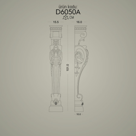 Poliüretan Payanda - Dekoratif Duvar Payandaları: Alçı Muadili Çeşitleri, Tasarım ve İmalattan Üretici Modelleri