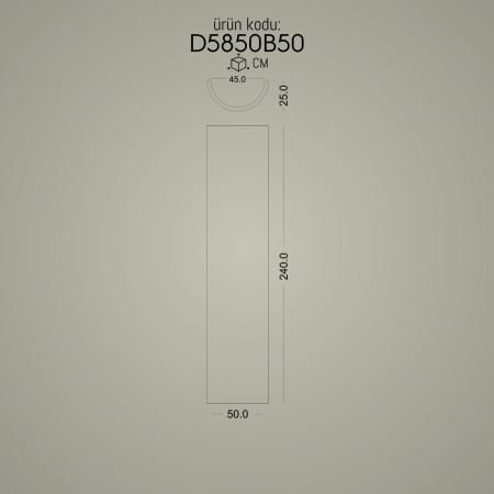 D5850B50 Dor İyon Korint Poliüretan sütun başlıkları modelleri Dekoratif sütunlar