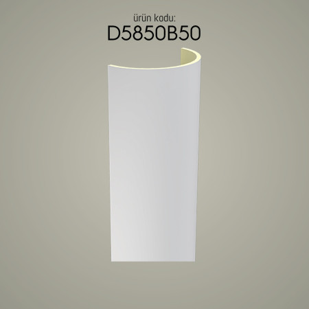 D5850B50 Dor İyon Korint Poliüretan sütun başlıkları modelleri Dekoratif sütunlar