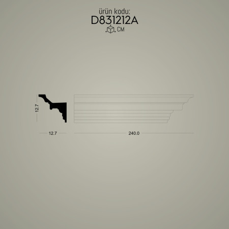 D831212A Modern Oturma odası poliüretan Duvar kartonpiyer çeşitleri Oturma odası duvar tavan dekorasyon