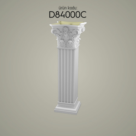 D84000C Villa ve giriş kapısı Kısa Roman Sütun Sehpa başlığı modelleri Dekoratif Sütunlar