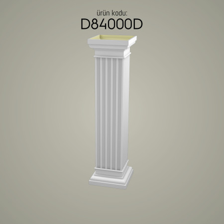 D84000D Poliüretan sert köpük Kısa Roman Sütun Sehpalar ahşap muadili Kısa Roman Sütun Sehpalar