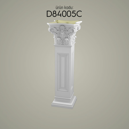 D84005C Villa ve giriş kapısı Kısa Roman Sütun Sehpa başlık fiyatları Dekoratif Sütunlar