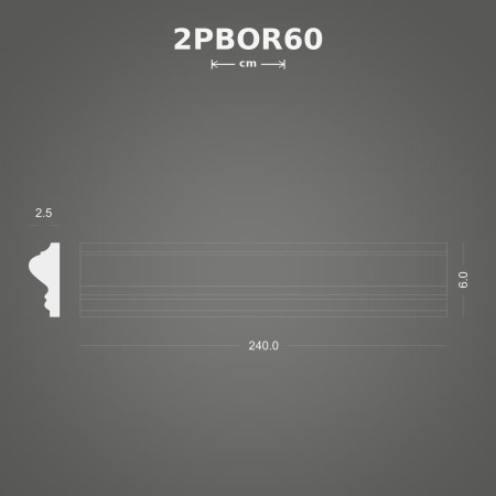 2DBOR60 Düz Bordür