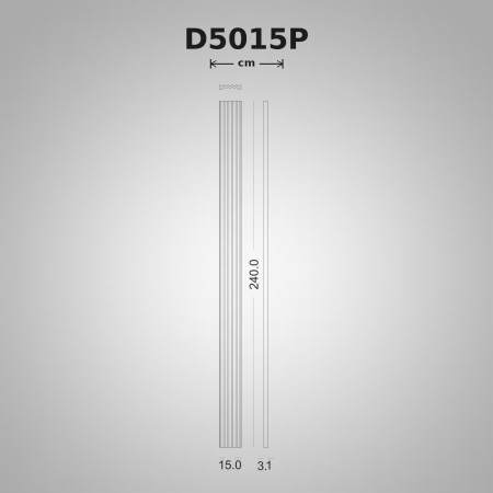 Poliüretan Yivli Pilaster Duvar Sütunu Dekorasyon Modeli