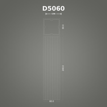Poliüretan dekorasyon malzemesi 60x60x240 Pilaster Sütun