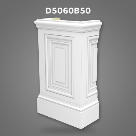 Poliüretan dekorasyon malzemesi Pilaster Sütun Kaidesi 33x66