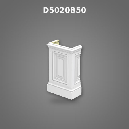 Poliüretan dekorasyon ürünü 11x22x36 cm Pilaster Kaide