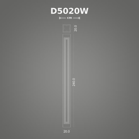 Poliüretan dekorasyon ürünü 20x20x240 cm Pilaster Sütun