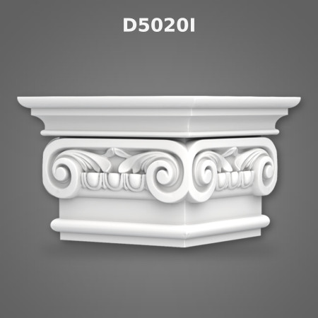 28x28x19 cm Pilaster Sütun İyon Başlık Poliüretan dekorasyon ürünü