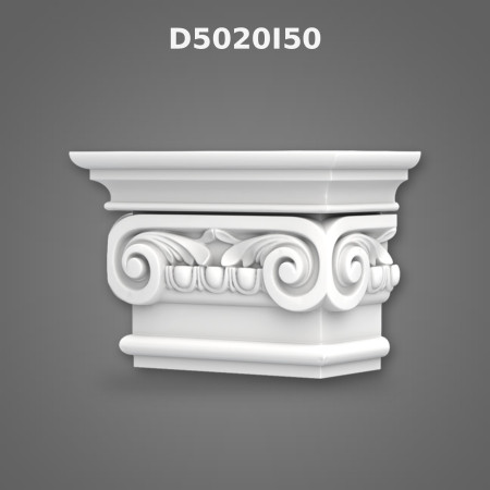 Poliüretan 14x28x19 cm Pilaster Sütun Başlığı Dekoru