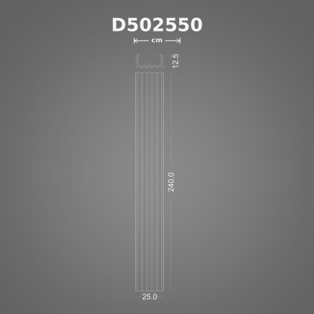 Poliüretan dekorasyon ürünü 13x25x240 cm Pilaster Sütun