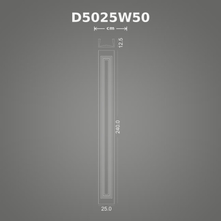 Pilaster Sütun 13x25x240 cm Poliüretan Dekorasyon Ürünü