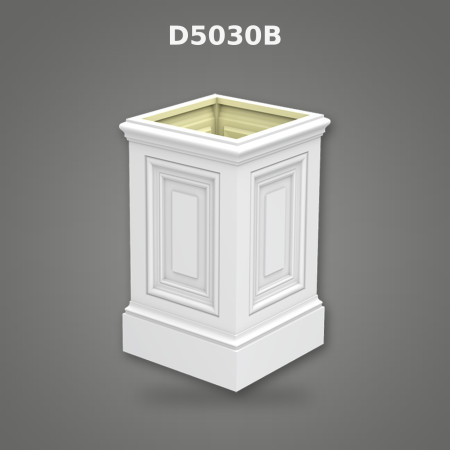 34x34x56 cm Poliüretan dekorasyon ürünü Pilaster Sütun Alt Kaide