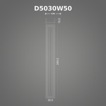 Poliüretan dekorasyon ürünü 15x30x240 cm Pilaster Sütun
