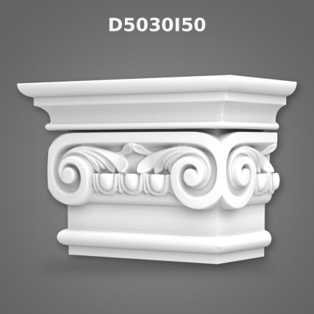 Poliüretan İyon Pilaster Sütun Başlığı 21x42x29 cm