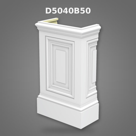 23x45x75 cm Poliüretan dekorasyon ürünü Pilaster Alt Kaide