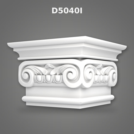 Poliüretan 60x60x41 cm Pilaster Sütun İyon Başlık