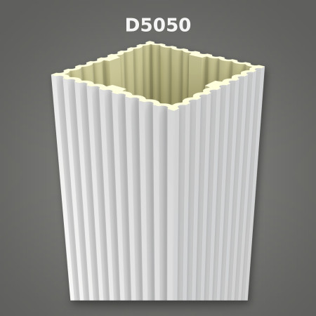 Yivli 50x50x240 cm Pilaster Sütun Poliüretan dekorasyon ürünü