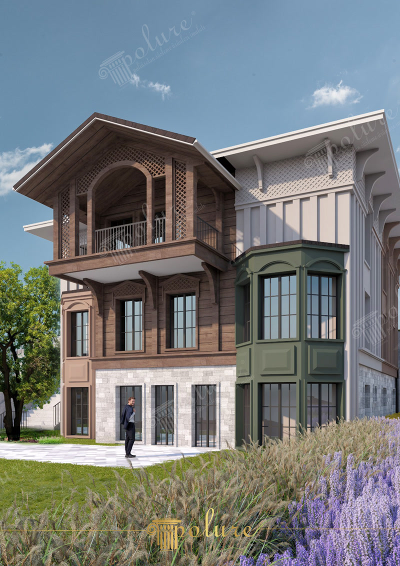 Villa Rustik Dış Cephe Tasarımı  Estetik ve Şık Villa Cephe Dekorasyonu