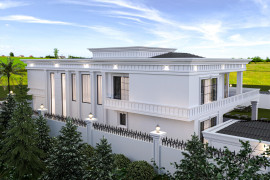 Modern Classic Villa Exterior decoration models We know that the most striking place in the architectural designs of the Modern Classic Villas is undoubtedly the exterior decorations. We design the exterior applications in a certain program order. We do not think decorative. It is important that the sheathing we will do correctly both responds to our request decoratively and meets the need for thermal insulation We see this as a very important goal. The features of the materials we use in the exterior sheathing of the Modern Classic Villa are as follows. It has a visual design feature. It is a quality but affordable product and is user-friendly. These features are valid for all our materials to be used in the exterior decoration of the Modern Classic Villa.