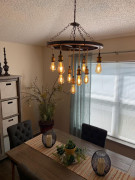 Poliüretan Tekerlekli Rustik Avize Modelleri: İç Rustik ve Klasik Villa Dekorasyon Fikirleri ve Tasarımları