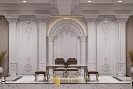 Poliüretan Polure ile Düğün Salonu Dekorasyonu: Unutulmaz Bir Gelinlik Deneyimi için Dış Klasik ve Genel Dekorasyon Tasarımları ve Fikirleri