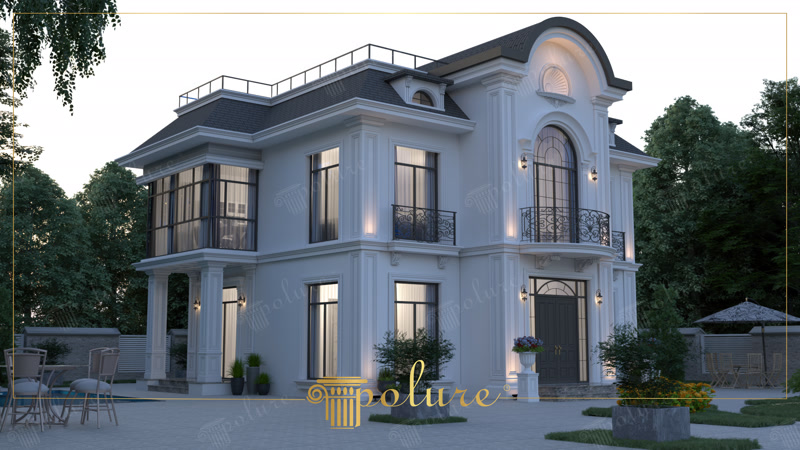 Modern Villa Dıs Cephe Tasarımları - Mimari Render