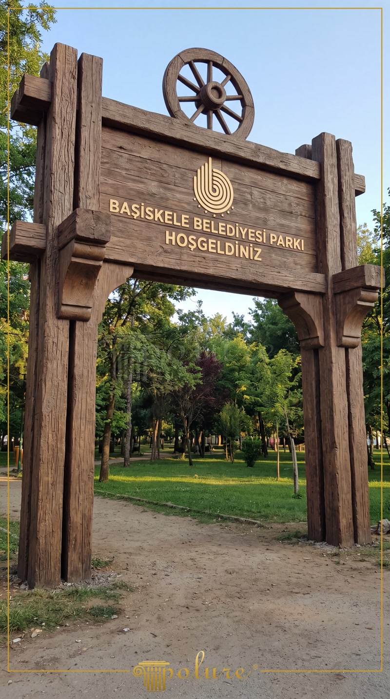 Doğaya Uyumlu ve Dayanıklı Ahşap Görünümlü Poliüretan Kütüklerle Rustik Dış Mekan Tasarımı