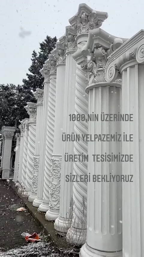4 Mevsim Uyumlu Poliüretan Dekoratif Ürünler ve Sütun İmalatı