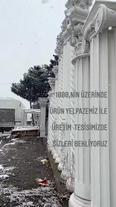 4 Mevsim Uyumlu Poliüretan Dekoratif Ürünler ve Sütun İmalatı