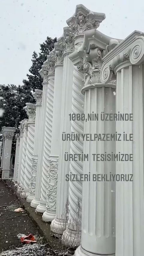4 Mevsim Uyumlu Poliüretan Dekoratif Ürünler ve Sütun İmalatı