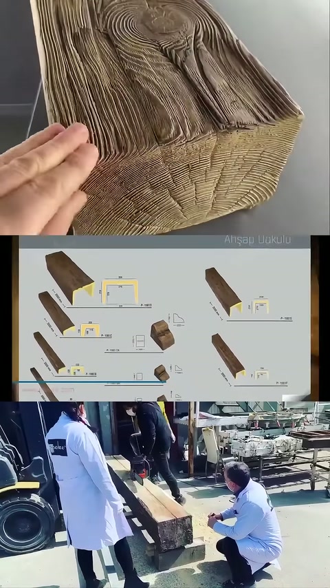 Kirişin yüzey dokusu ile kalın uç bölümü birlikte inceleniyor