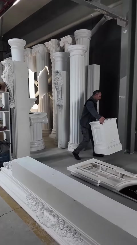 Poliüretan Dekoratif Sütun, Taç ve Giriş Kapısı Modelleri