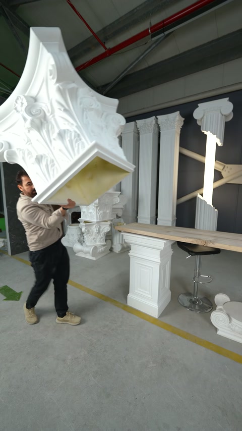 Poliüretan Korint Sütun ve Pilaster Başlıkları